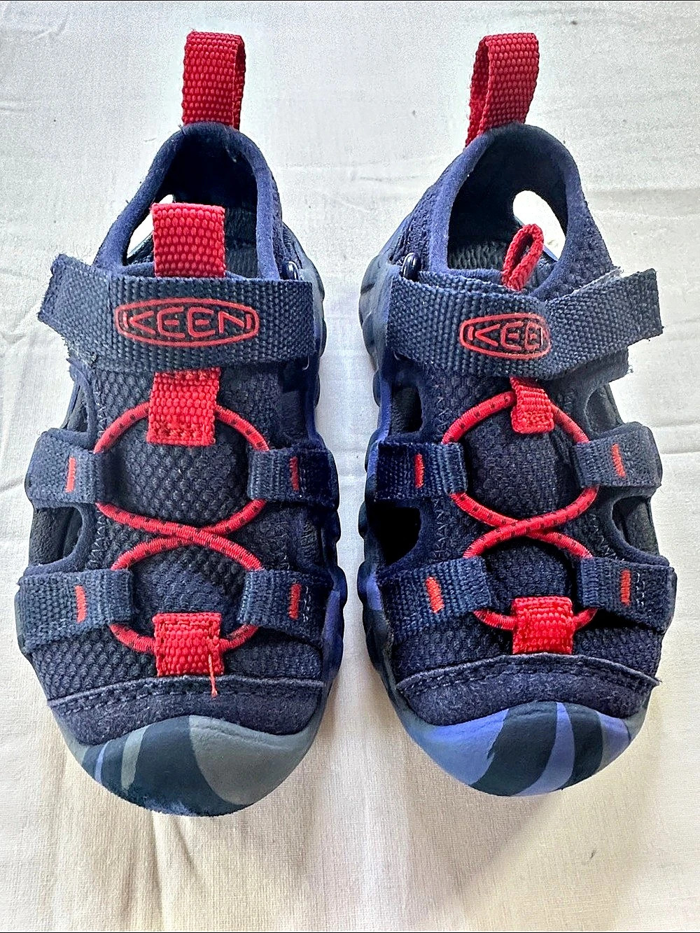 KEEN Newport H2 Kids Sandals Blue & Red US 7